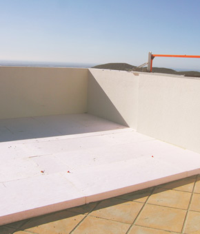 Thermal insulation of roof (terrace). Algarve, Portimão, Lagos, Lagoa, Carvoeiro, Aljezur, Sagres, Monchique, Silves, Albufeira